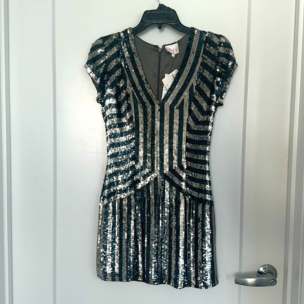 BRAND NEW PARKER Holiday Mini Sequin Dress. ONE OF A KIND!